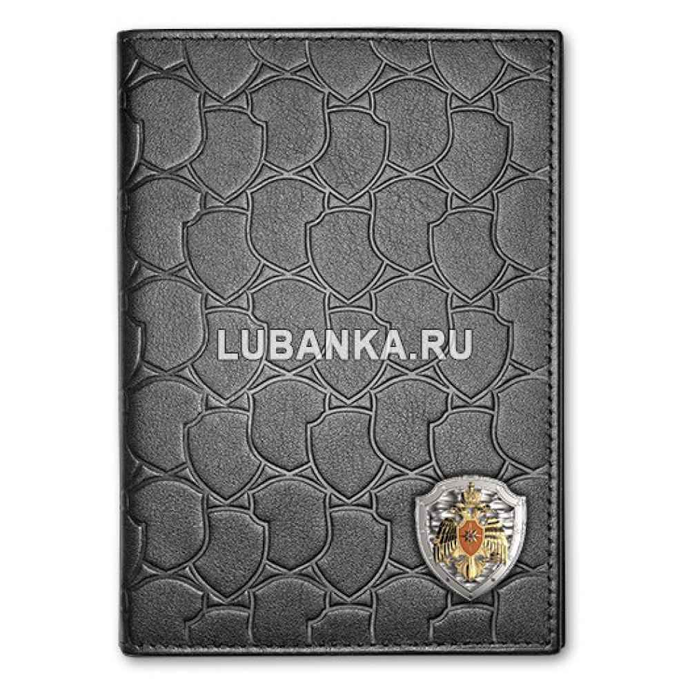 Обложка для автодокументов «МЧС» кожа